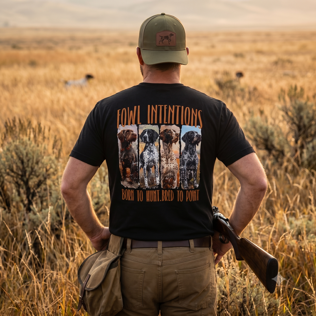 Fowl Intentions Hunting Dog Tee