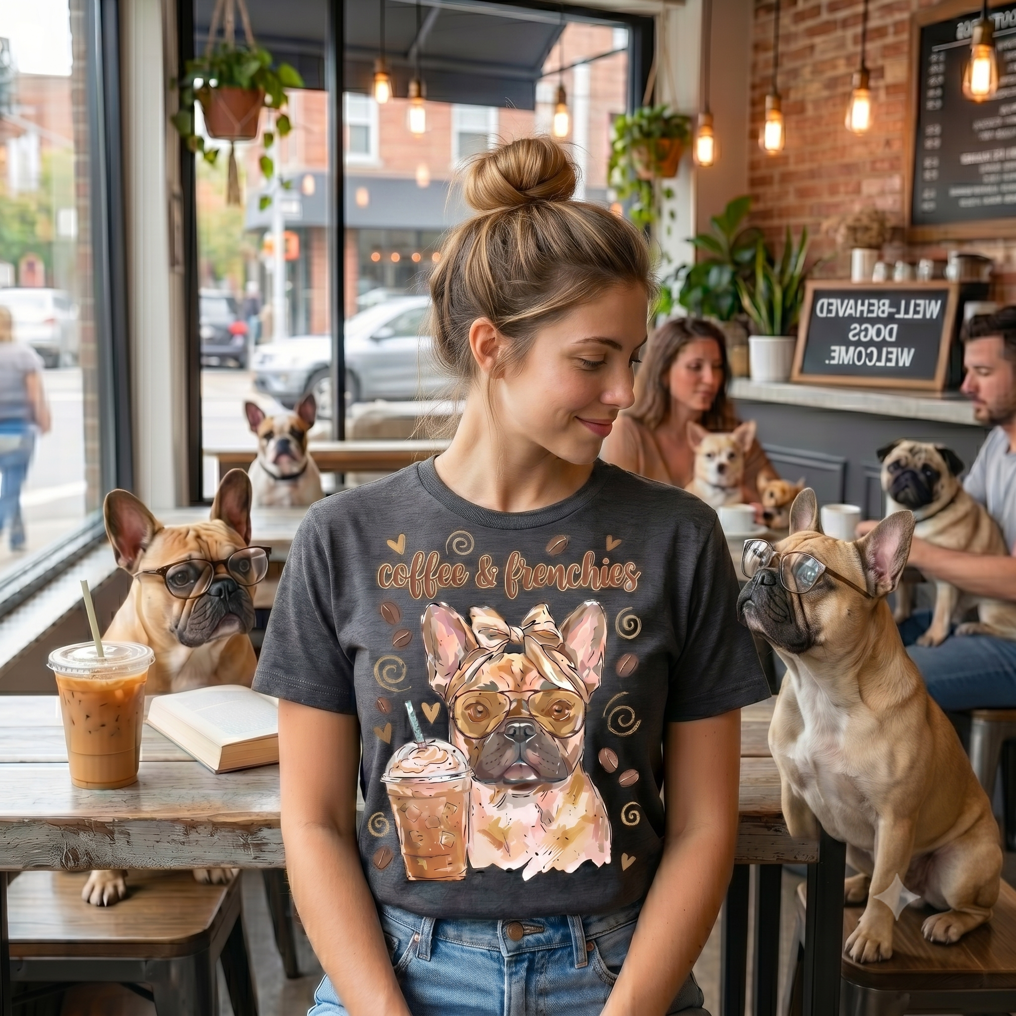 Coffee & Frenchies Vintage Tee