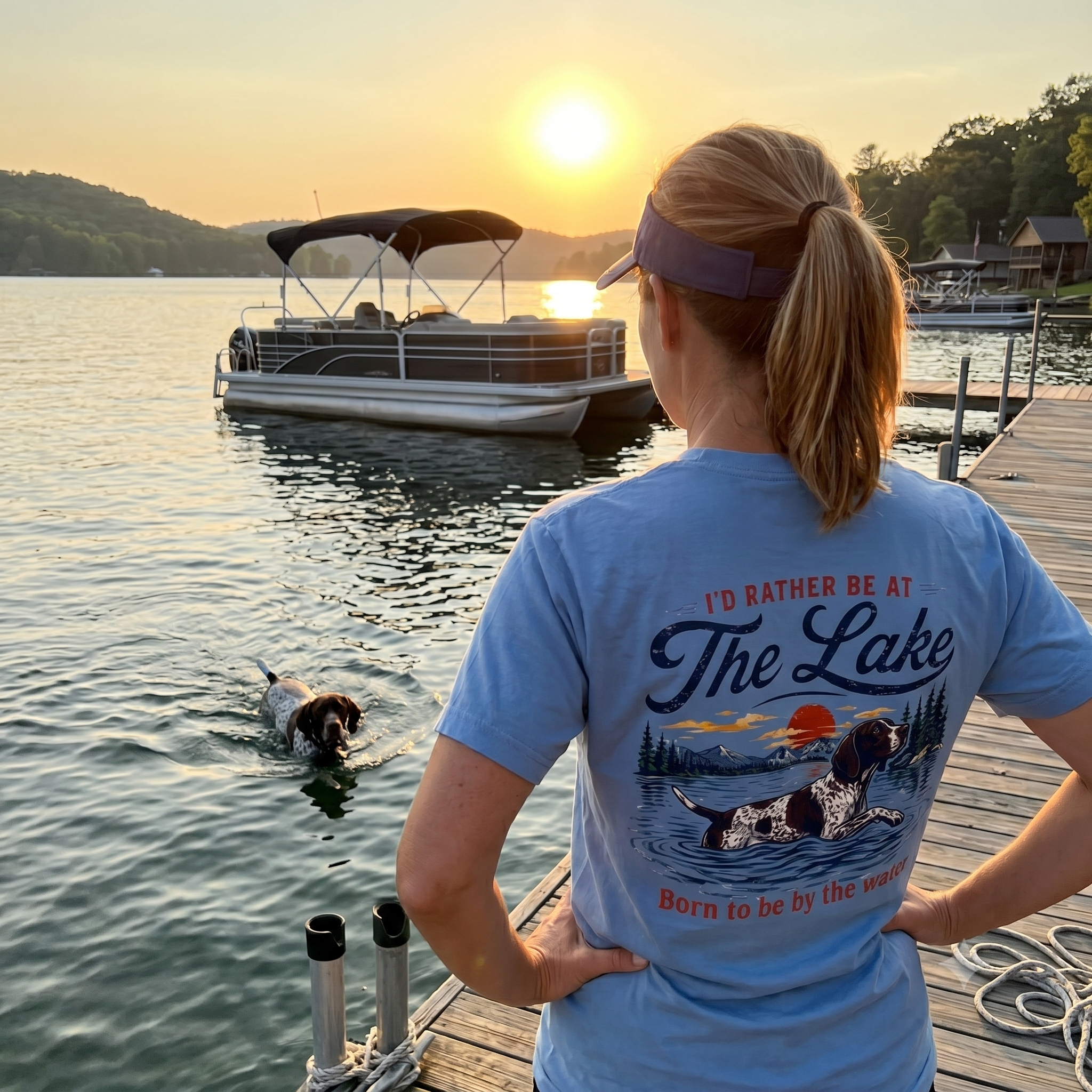 I'd Rather Be At The Lake Tee