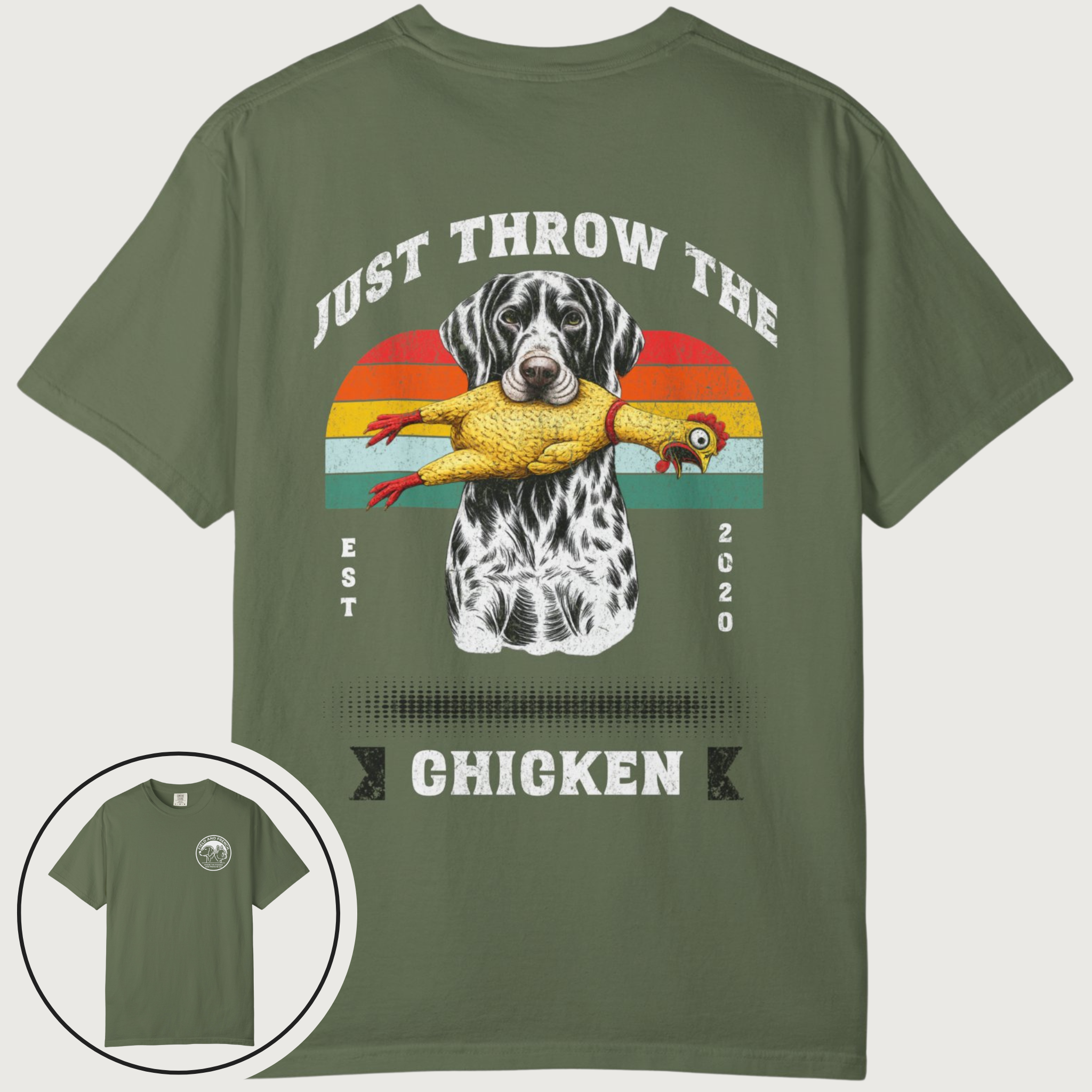 Just Throw The Chicken Signature T-shirt